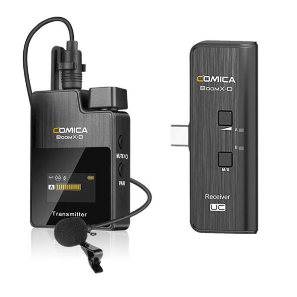COMICA BOOMX-D 2.4G DIGITAL WIRELESS MICROPHONE SYSTEM FOR MIRRORLESS/DSLR CAMERAS D1/D2